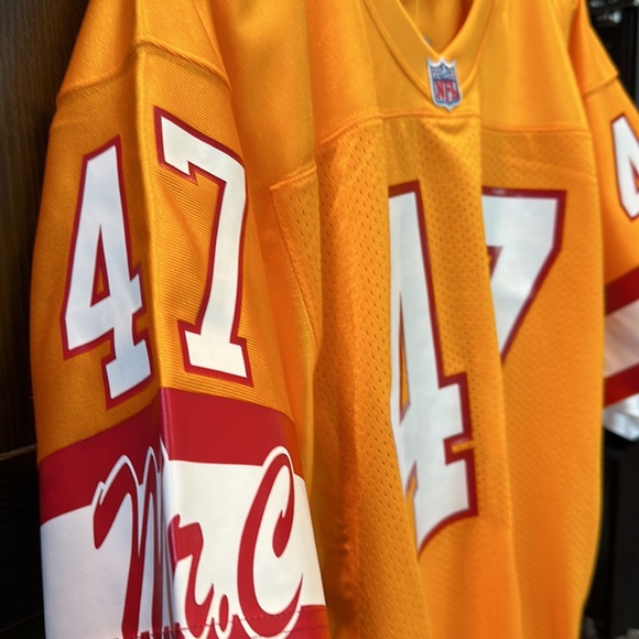 Tampa Bay Buccaneers John Lynch Mitchell & Ness Orange 1993 Authentic NFL Jersey - Picture 3 of 12